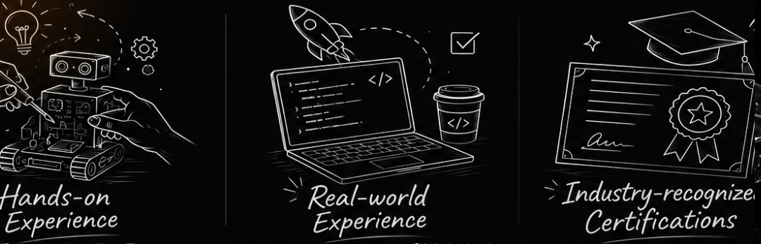 Exor Skill Academy provides hands-on training in Embedded Systems, IoT, VLSI, PCB Design, Robotics, and Electronics through practical, project-based learning. We empower students with industry-ready skills, internships, and expert mentorship to build successful engineering careers.