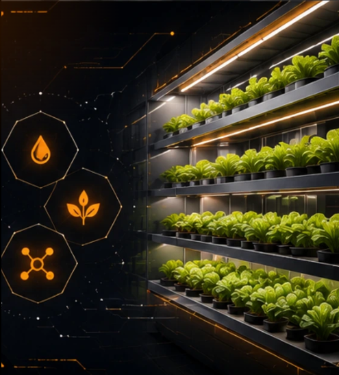 The Smart Soilless Farming System Using Self-Optimization and NPK Monitoring is an intelligent agriculture project that enhances crop growth through automated nutrient management. Using embedded systems, IoT technology, and sensors, the system continuously monitors NPK (Nitrogen, Phosphorus, and Potassium) levels and automatically adjusts nutrient delivery to maintain optimal growing conditions. This project demonstrates sustainable farming practices by improving resource efficiency, reducing manual effort, and increasing crop productivity.
